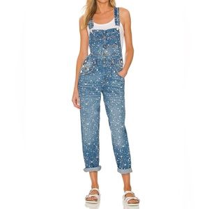 Free People Blue Denim Jumpsuit